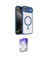 ieg™ iPhone 17 Air Kılıf Kıvılcım Prime - Siyah Bilvis 5in1 3D Magic Cam Ekran Koruyucu