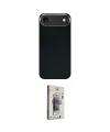 ieg™ iPhone 17 Air Kılıf Kozmos Klasik Prime - Siyah Bilvis 3D Cam Ekran Koruyucu