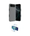 ieg™ iPhone 17 Air Kılıf Kozmos Yansıma Özel Seri - Siyah 3D Antistatik Cam Ekran Koruyucu