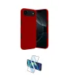 ieg™ iPhone 17 Air Kılıf Kozmos Yansıma Özel Seri - Siyah 3D Antistatik Cam Ekran Koruyucu