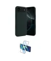 ieg™ iPhone 17 Air Kılıf Kozmos Yansıma Özel Seri - Siyah 3D Antistatik Cam Ekran Koruyucu
