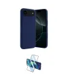 ieg™ iPhone 17 Air Kılıf Kozmos Yansıma Özel Seri - Siyah 3D Antistatik Cam Ekran Koruyucu