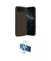 ieg™ iPhone 17 Air Kılıf Kozmos Yansıma Özel Seri - Siyah 3D Antistatik Seramik Nano Ekran Koruyucu