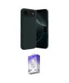 ieg™ iPhone 17 Air Kılıf Kozmos Yansıma Özel Seri - Siyah Bilvis 5in1 3D Magic Cam Ekran Koruyucu