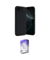 ieg™ iPhone 17 Air Kılıf Kozmos Yansıma Özel Seri - Siyah Bilvis 5in1 3D Magic Cam Ekran Koruyucu