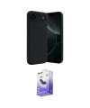 ieg™ iPhone 17 Air Kılıf Kozmos Yansıma Özel Seri - Siyah Bilvis 5in1 5D Magic Hayalet Cam Ekran Koruyucu
