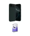 ieg™ iPhone 17 Air Kılıf Kozmos Yansıma Özel Seri - Siyah Bilvis 5in1 5D Magic Hayalet Cam Ekran Koruyucu