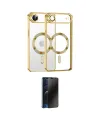 ieg™ iPhone 17 Air Kılıf Nova Işık Özel Seri - Siyah 3D Antistatik Hayalet Cam Ekran Koruyucu