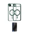 ieg™ iPhone 17 Air Kılıf Nova Işık Özel Seri - Siyah 3D Antistatik Hayalet Cam Ekran Koruyucu