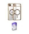 ieg™ iPhone 17 Air Kılıf Nova Işık Özel Seri - Siyah Bilvis 5in1 3D Magic Cam Ekran Koruyucu