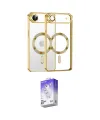 ieg™ iPhone 17 Air Kılıf Nova Işık Özel Seri - Siyah Bilvis 5in1 3D Magic Cam Ekran Koruyucu