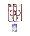 ieg™ iPhone 17 Air Kılıf Nova Işık Özel Seri - Siyah Bilvis 5in1 3D Magic Cam Ekran Koruyucu