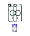 ieg™ iPhone 17 Air Kılıf Nova Işık Özel Seri - Siyah Bilvis 5in1 3D Magic Cam Ekran Koruyucu