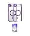 ieg™ iPhone 17 Air Kılıf Nova Işık Özel Seri - Siyah Bilvis 5in1 3D Magic Cam Ekran Koruyucu
