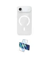 ieg™ iPhone 17 Air Kılıf Pusula Form Özel Seri - Siyah 3D Antistatik Cam Ekran Koruyucu