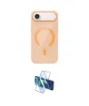 ieg™ iPhone 17 Air Kılıf Pusula Form Özel Seri - Siyah 3D Antistatik Cam Ekran Koruyucu