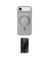 ieg™ iPhone 17 Air Kılıf Pusula Form Özel Seri - Siyah 3D Antistatik Hayalet Cam Ekran Koruyucu
