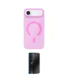 ieg™ iPhone 17 Air Kılıf Pusula Form Özel Seri - Siyah 3D Antistatik Hayalet Cam Ekran Koruyucu