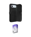 ieg™ iPhone 17 Air Kılıf Siluet Işık Serisi - Siyah Bilvis 5in1 3D Magic Cam Ekran Koruyucu