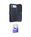 ieg™ iPhone 17 Air Kılıf Siluet Işık Serisi - Siyah Bilvis 5in1 5D Magic Hayalet Cam Ekran Koruyucu