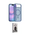 ieg™ iPhone 17 Air Kılıf Siluet Minimal Prime - Siyah Bilvis Hayalet Cam Ekran Koruyucu