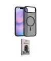 ieg™ iPhone 17 Air Kılıf Siluet Minimal Prime - Siyah Bilvis Hayalet Cam Ekran Koruyucu