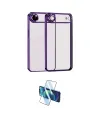 ieg™ iPhone 17 Air Kılıf Vadi Minimal - Siyah 3D Antistatik Cam Ekran Koruyucu