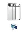 ieg™ iPhone 17 Air Kılıf Vadi Minimal - Siyah 3D Antistatik Cam Ekran Koruyucu
