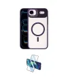 ieg™ iPhone 17 Air Kılıf Yadigar Asil Koleksiyonu - Siyah 3D Antistatik Cam Ekran Koruyucu