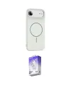 ieg™ iPhone 17 Air Kılıf Yankı Form Serisi - Siyah Bilvis 5in1 3D Magic Cam Ekran Koruyucu