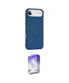 ieg™ iPhone 17 Air Kılıf Yankı Form Serisi - Siyah Bilvis 5in1 3D Magic Cam Ekran Koruyucu