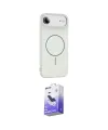 ieg™ iPhone 17 Air Kılıf Yankı Form Serisi - Siyah Bilvis 5in1 5D Magic Hayalet Cam Ekran Koruyucu