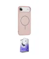 ieg™ iPhone 17 Air Kılıf Yankı Form Serisi - Siyah Bilvis 5in1 5D Magic Hayalet Cam Ekran Koruyucu