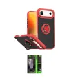ieg™ iPhone 17 Air Kılıf Yörünge Çizgi - Şeffaf 360 Full Body Arka Koruyucu