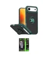 ieg™ iPhone 17 Air Kılıf Yörünge Çizgi - Şeffaf 360 Full Body Arka Koruyucu
