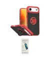 ieg™ iPhone 17 Air Kılıf Yörünge Çizgi - Şeffaf Pasifik Cam Ekran Koruyucu