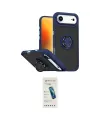 ieg™ iPhone 17 Air Kılıf Yörünge Çizgi - Şeffaf Pasifik Cam Ekran Koruyucu