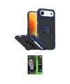 ieg™ iPhone 17 Air Kılıf Yörünge Çizgi - Siyah 360 Mat Full Body Arka Koruyucu
