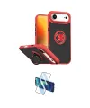ieg™ iPhone 17 Air Kılıf Yörünge Çizgi - Siyah 3D Antistatik Cam Ekran Koruyucu