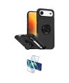 ieg™ iPhone 17 Air Kılıf Yörünge Çizgi - Siyah 3D Antistatik Cam Ekran Koruyucu