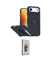 ieg™ iPhone 17 Air Kılıf Yörünge Çizgi - Siyah Bilvis 3D Cam Ekran Koruyucu