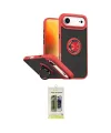 ieg™ iPhone 17 Air Kılıf Yörünge Çizgi - Siyah Joko Magic 5D Hayalet Cam