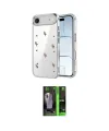 ieg™ iPhone 17 Air Kılıf Yörünge Form - Şeffaf 360 Full Body Arka Koruyucu