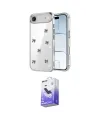 ieg™ iPhone 17 Air Kılıf Yörünge Form - Siyah Bilvis 5in1 5D Magic Hayalet Cam Ekran Koruyucu