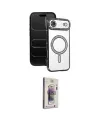 ieg™ iPhone 17 Air Kılıf Zirve Doku Prime - Siyah Bilvis 3D Cam Ekran Koruyucu