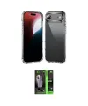 ieg™ iPhone 17 Air Kılıf Zirve Doku - Şeffaf 360 Full Body Arka Koruyucu