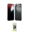 ieg™ iPhone 17 Air Kılıf Zirve Doku - Siyah Joko Magic 5D Hayalet Cam