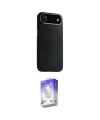 ieg™ iPhone 17 Air Kılıf Zirve Modern Prime - Siyah Bilvis 5in1 3D Magic Cam Ekran Koruyucu