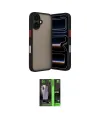 ieg™ iPhone 17 Kılıf Ahenk Çizgi Serisi - Siyah 360 Mat Full Body Arka Koruyucu