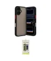 ieg™ iPhone 17 Kılıf Ahenk Çizgi Serisi - Siyah Joko Magic 5D Hayalet Cam